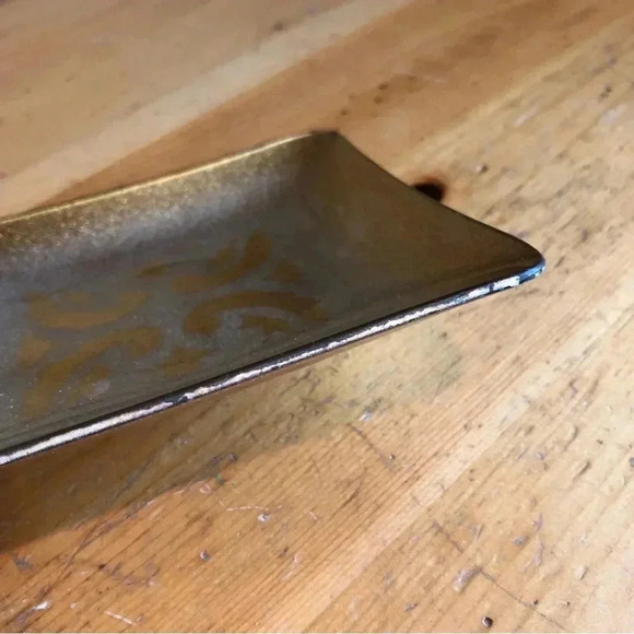 1950’s Talbot Glass Company Gold Tray - Picture 4 of 10